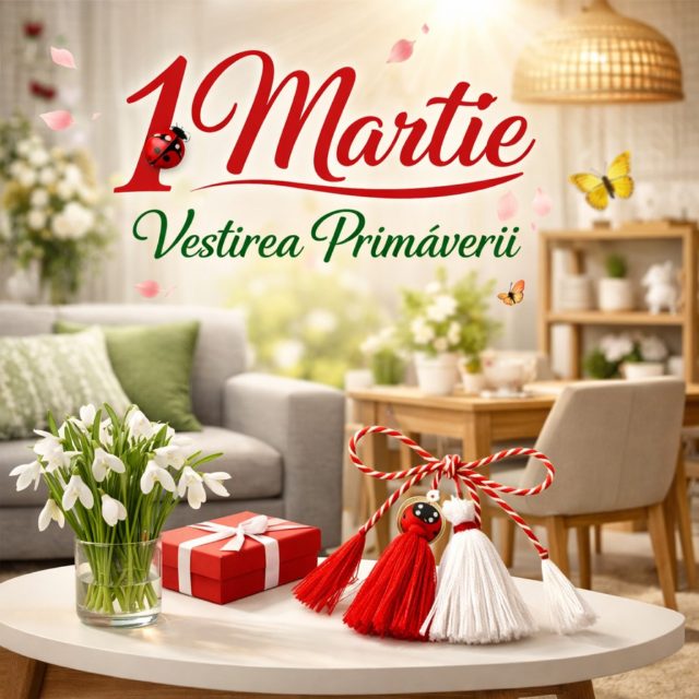 Un nou început, mai multă lumină și motive de zâmbet. Fie ca primăvara să îți aducă energie, bucurii…